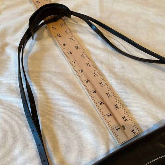 Vintage Fendi Black Leather And Canvas Baguette Shoulder Handbag Purse NWOT - Picture 15 of 15